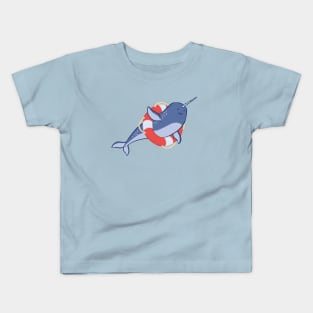 Happy Nautical Narwhal Kids T-Shirt